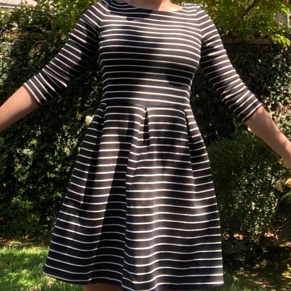 striped long sleeve dress 👗 ✨